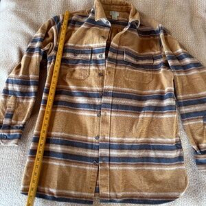 LL Bean flannel shirt-jacket 💯 cotton TALL Large NWOT